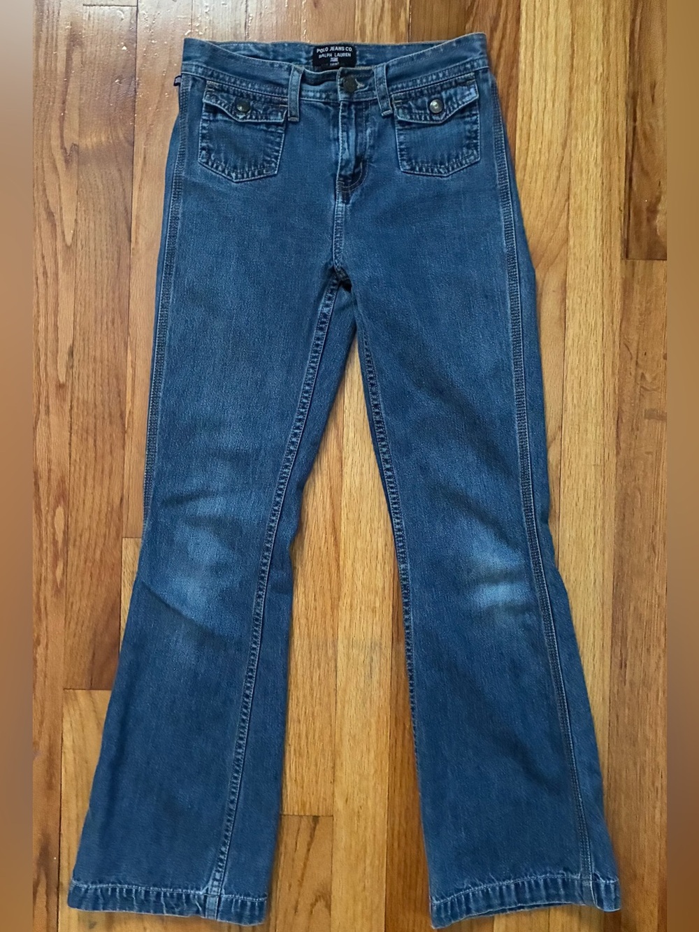 Polo Jeans Co. Ralph Lauren Bootcut Blue Denim Med Wash Cotton Jeans Girl’s 12S